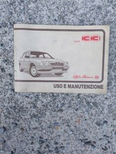 Libretto uso e manutenzione Alfa Romeo 33 ottobre 1987 originale