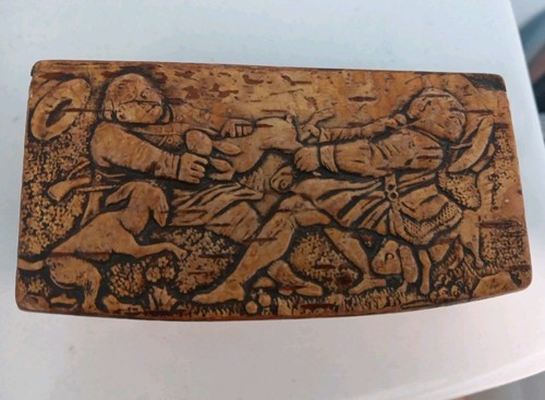 Antique 19th wood pressed - 19th,