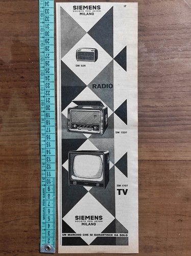 Pubblicità vintage del 1957
