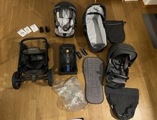 Passeggino NUNA TRIO MIXX Jett usato + N. 2 Base Isofix Per Seggiolino Auto
