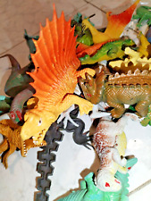 LOTTO DINOSAURI IN PLASTICA VINTAGE ANNI 80 90 CHINA 10-15 CM PLASTICA like new!