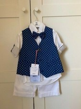 Vestito cerimonia Hiilly's bimbo bambino con pantaloncino camicia e panciotto