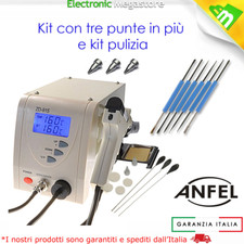 DISSALDATORE ASPIRA STAGNO ELETTRICO GUN DESOLDERING SET 6 UTENSILI PUNTE 915