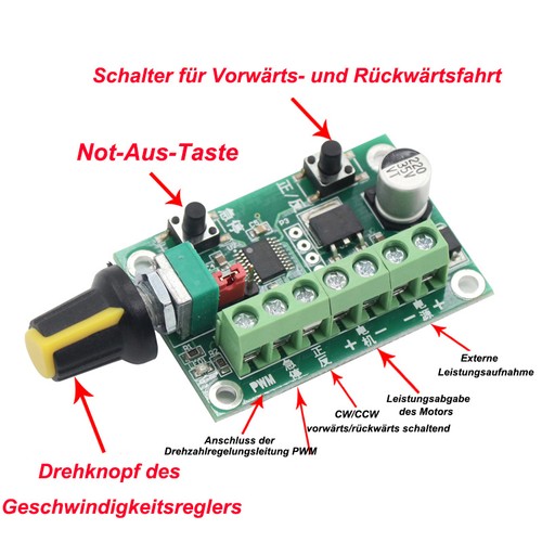 Scheda driver motoriduttore