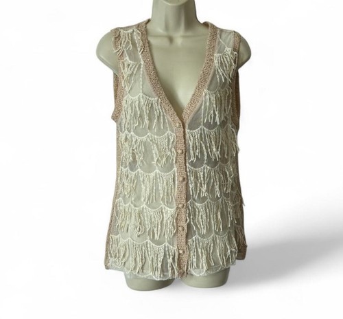 Top senza maniche con - , frange