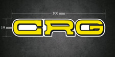 Adesivo/decalcomania CRG - 100 mm x 19 mm - kart - go-kart