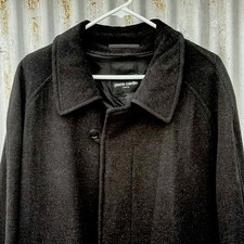 Pierre Cardin Paris Cappotto Lana Uomo 54 Grigio Antracite Vedi Descrizione
