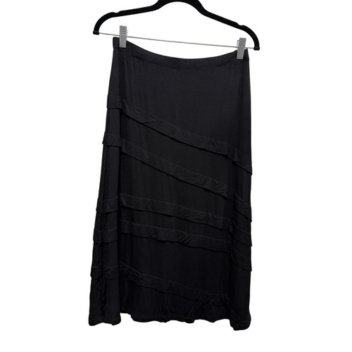 Gonna midi zashi nera strati - midi, a