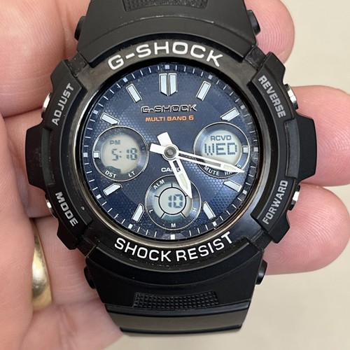 Casio shock awg m100sb - g-shock, awg-m100sb-2a