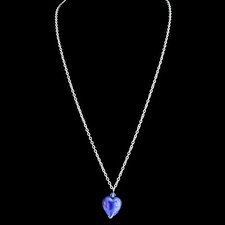 Collana In Vetro Di Murano Blu