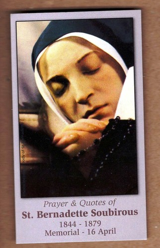 Santa bernadette soubirous - santa,