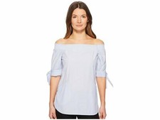 Tunica Manila Grace blu spalle scoperte L45705 taglia 44