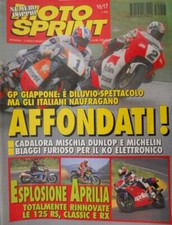 Motosprint 16-17 1995 GP Giappone: Cadalora mischia Dunlop e Michelin, Biaggi ko