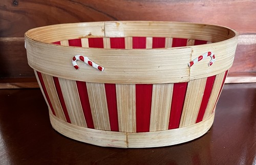 Cesto natalizio ovale - natalizio, legno