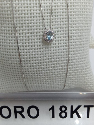 Collana oro bianco 750 18 - collana, in
