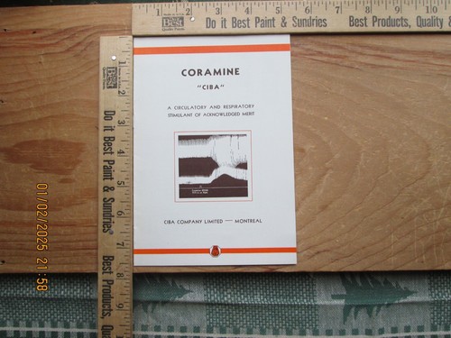 Coramine brochure ciba co - coramine, co.