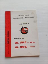 Garelli KL 50 E -KL 100 E (80cc) 1973 manuale officina motore originale italiano