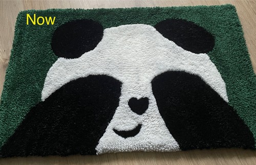 Tappeto panda fatto - panda,