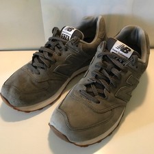 New Balance 574 verde militare tomaia interamente camoscio Mis 43