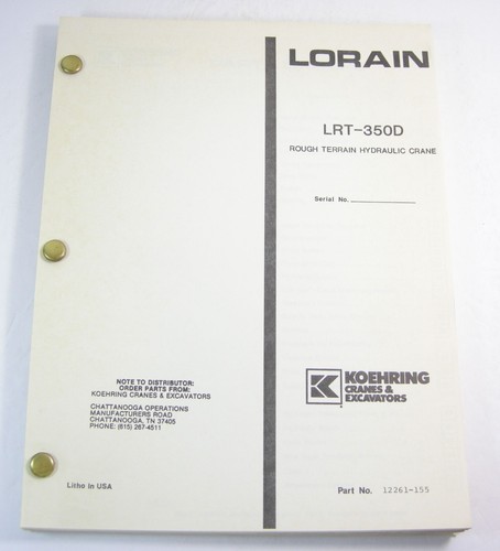 Manuale ricambi gru idraulica