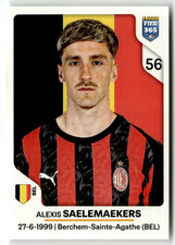 Panini FIFA 365 2026 Adesivo N. 285 Alexis Saelemaekers AC MILAN