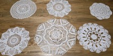 Set 6 centrini uncinetto di