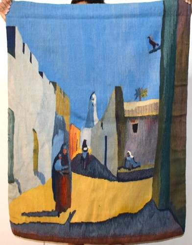 Arazzo egiziano tessuto - a, mano