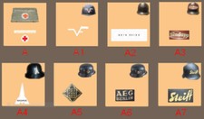 WWII FREGI VARI PER ELMETTI