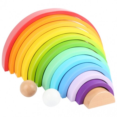 Mattoncini legno arcobaleno - mattoncini,