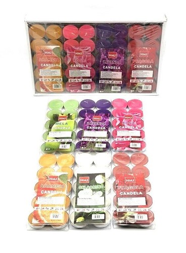 Set 120 pezzi candele colorate - candele,
