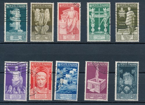 1937 italia regno augusto 10 - ,