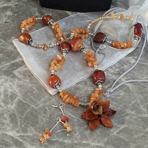 Lotto collana orecchini in - collana, e