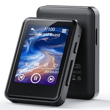 128GB Lettore MP3 Con Bluetooth 5.2 Con 2.4" Touch Reattivo Screen, Altoparlante