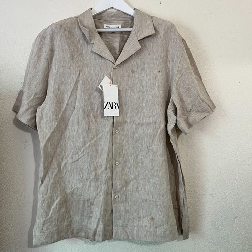 Zara camicia uomo - lino, manica