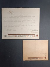 Busta con lettera originali