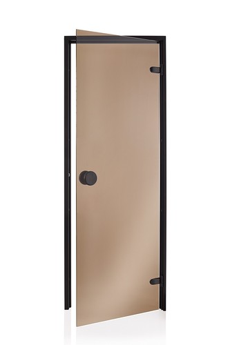 Porta sauna nero - porta, marrone