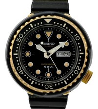 Orologio Seiko 49mm Uomo Golden Tuna Titanium Diver 600M Quarzo - Ref: 7549-7000!