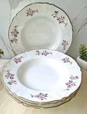 PORCELLANA RICHARD GINORI FIORI DI PESCO  5 PIATTI FONDI DIAM CM24 KG 0,5 CAD