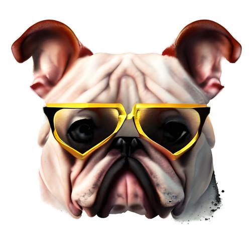 Adesivi auto bulldog inglese - auto,