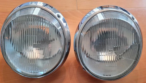 Anello cromato faro porsche - anello,
