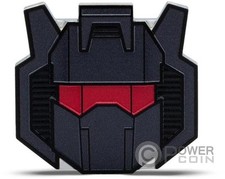 GRIMLOCK Transformers Heads 1 oz moneta d'argento 2 $ Niue 2025