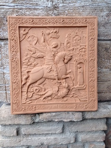 San giorgio drago - giorgio, terracotta