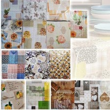 Tovaglia plastificata shabby, fiori, maiolica, frutta, multicolor stili e misure