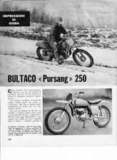 ADVERTISING TEST MOTO BULTACO PURSANG 250 1970-MOTOSPAGNOLE MX VINTAGE MOTOCROSS