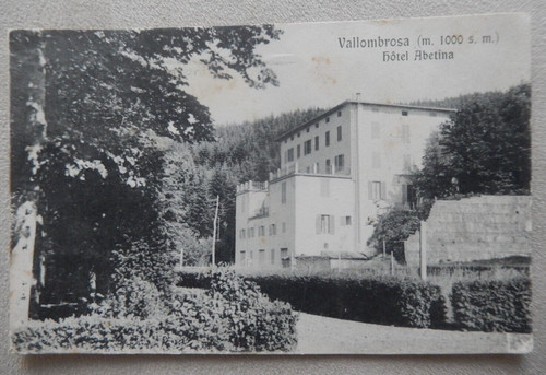 Cartolina vallombrosa hotel - cartolina,