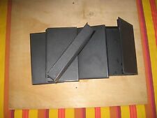 LOTTO STOCK DI 5 ASTUCCI, CUSTODIE, PORTACASSETTE, NERE, PER VIDEOCASSETTE, VHS 