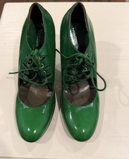 tacco stringato verde vivienne