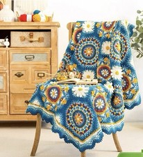 Coperta Boho Daisy Mandala