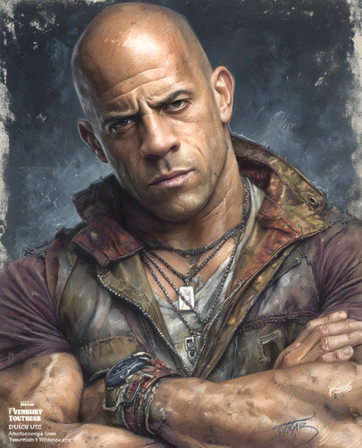 Vin diesel con braccia - con,