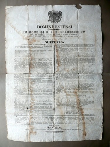Sentenza giovine italia moti - giovine,
